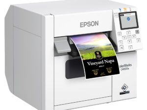 Farbetikettendrucker Epson für Inkjet Etiketten.